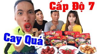 Thử Thách Ăn Mỳ Cay Cấp Độ Vũ Trụ - Mukbang Fire Noodles