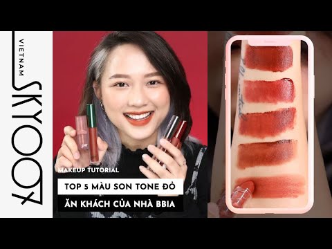 Các Màu Son Bbia - MAKEUP TUTORIAL | Swatch và Review Top 5 màu son ăn khách của nhà Bbia