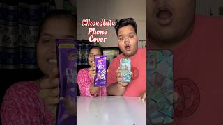 My Sister Vs Me : Who will make the best Chocolate Phone Cover #shorts