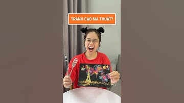 TRANH CẠO MA THUẬT! Dùng dao & nĩa để vẽ tranh ư?? #leeciehayhoi #shorts
