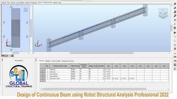 Design of Continuous Beam using Robot Structural Analysis Professional 2022