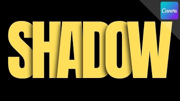 Overlapping text with shadow | CANVA TUTORIAL