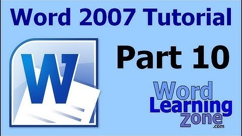 Microsoft Word 2007 Tutorial - part 10 of 13 - Using the Clipboard