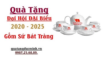 Quà Tặng Đại Hội Đảng - Bộ Ấm Trà Gốm Sứ Bát Tràng | Công Ty Quà Tặng Đức Minh.