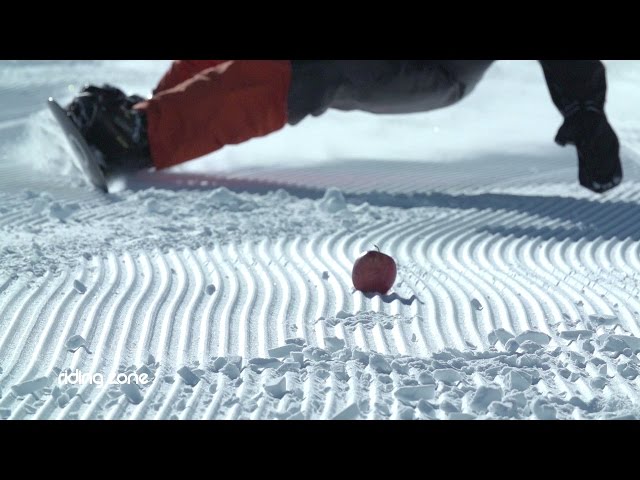 Extreme Carving : Couper des fruits avec une planche de snowboard !