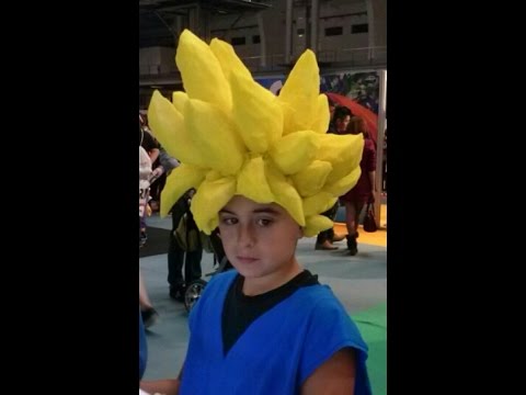 Cómo hacer una peluca GOKU WIG. How to make a Goku wig 