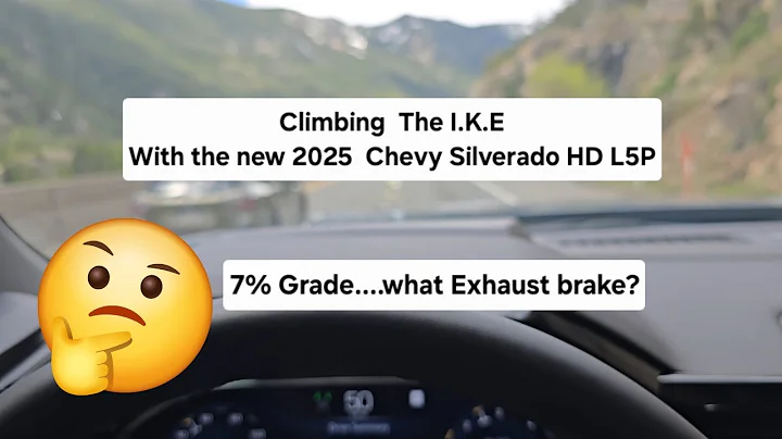 2025 Chevy Silverado HD Duramax in the mountains....ups and 7% downs...exhaust brake?