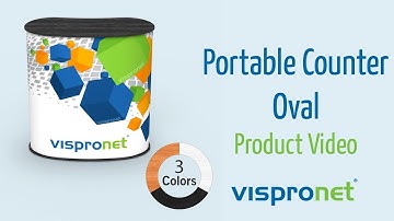 Trade Show Counters - Portable Counter Oval Product Video