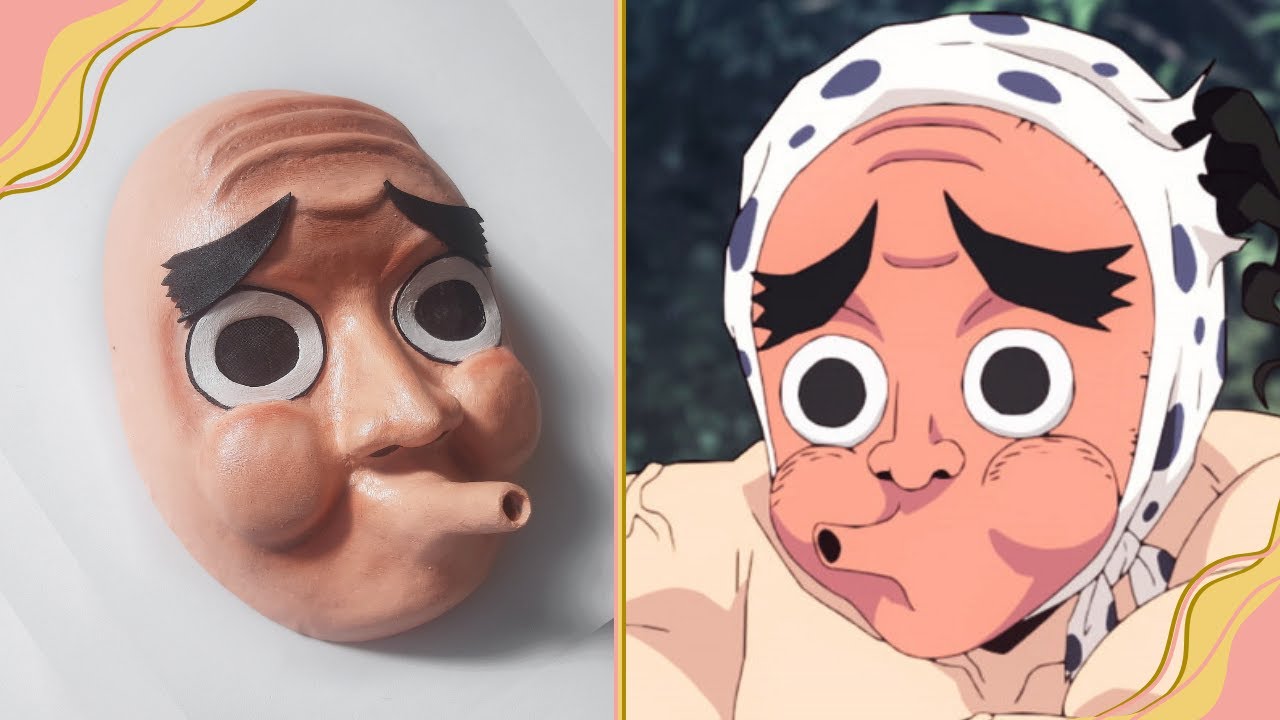 DIY TUTORIAL - How to make the Hotaru Haganezuka Mask from Demon