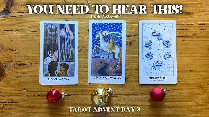 What You Need To Hear MOST At This Time📞✨Pick A Card | Tarot Advent Day 5 🎁🎄