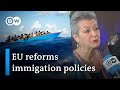 Eu tries to reform settling new immigrants with new migration  asylum pact  dw news