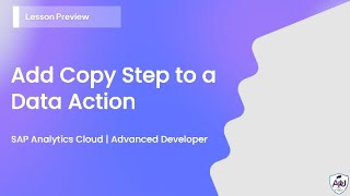 Add Copy Step to a Data Action in SAP Analytics Cloud