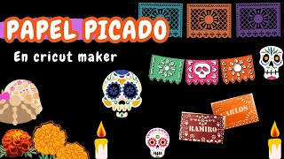 HOW TO MAKE PAPER PUNCTURES IN CRICUT MAKER | DECORATIONS FOR THE ALTAR OF THE DEAD