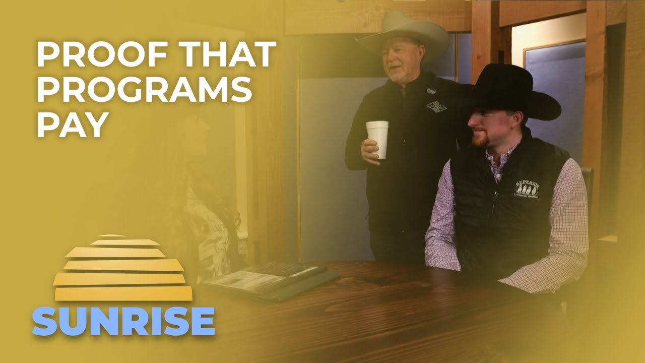 Доказательство того, что программы окупаются | Superior Livestock Sunrise