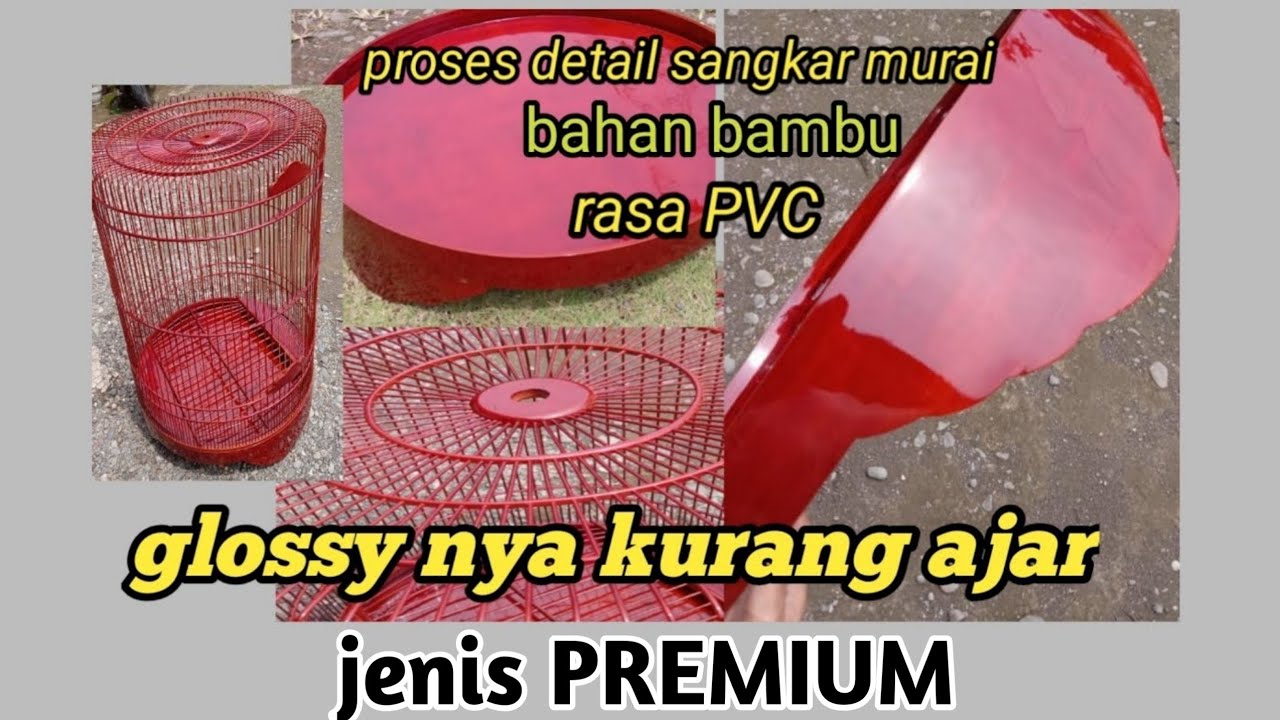 Cara finishing sangkar murai bambu