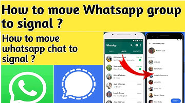 How to move whatsapp group to signal | How to move whatsapp chat to signal (2021)