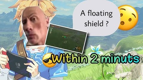 The real floating shield glitch🫢 (botw)