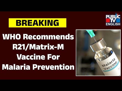 WHO Recommends R21/Matrix-M Vaccine For Malaria Prevention In Updated Advice On Immunization