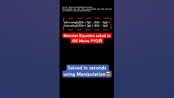 JEE Mains PYQ solved in seconds using this MANIPULATION🔥 Best IITJEE Maths Problems #shorts