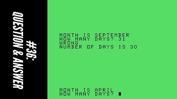 #36: Question & Answer (101 Programming Tips & Tricks for the TI-99/4A Home Computer)