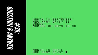 #36: Question & Answer (101 Programming Tips & Tricks for the TI-99/4A Home Computer)