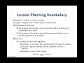 Lesson Planning Lesson Planning