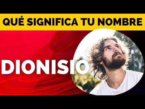 Video: ¿Cuál es el significado de Dionisio?
