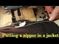 DIY Easiest Way To Replace  A Zipper In A Jacket