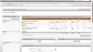 Magento - How to create an order in the Admin