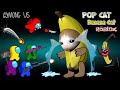 AMONG US vs BANANA CAT  ROBLOX POP CAT / peanut among us animation