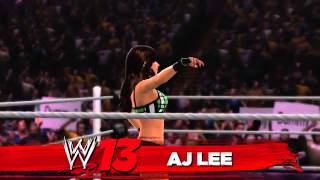 WWE '13 AJ Lee Finisher - Shining Wizard