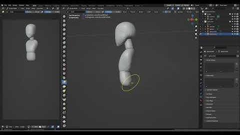 Blender sculpt Real time: Base mesh female body (retopologized)