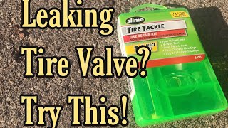 Leaky tire valve?  Try this fix before taking it to a repair shop!