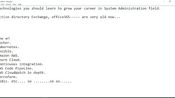 Future Technologies for IT System Administrators
