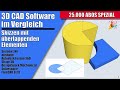 3D CAD Software im Vergleich: Skizzen mit überlappenden Elementen - 25.000 Abos Spezial 🎉🎈