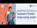 Valedictory Function of Vallath FYUGP Internship 2026