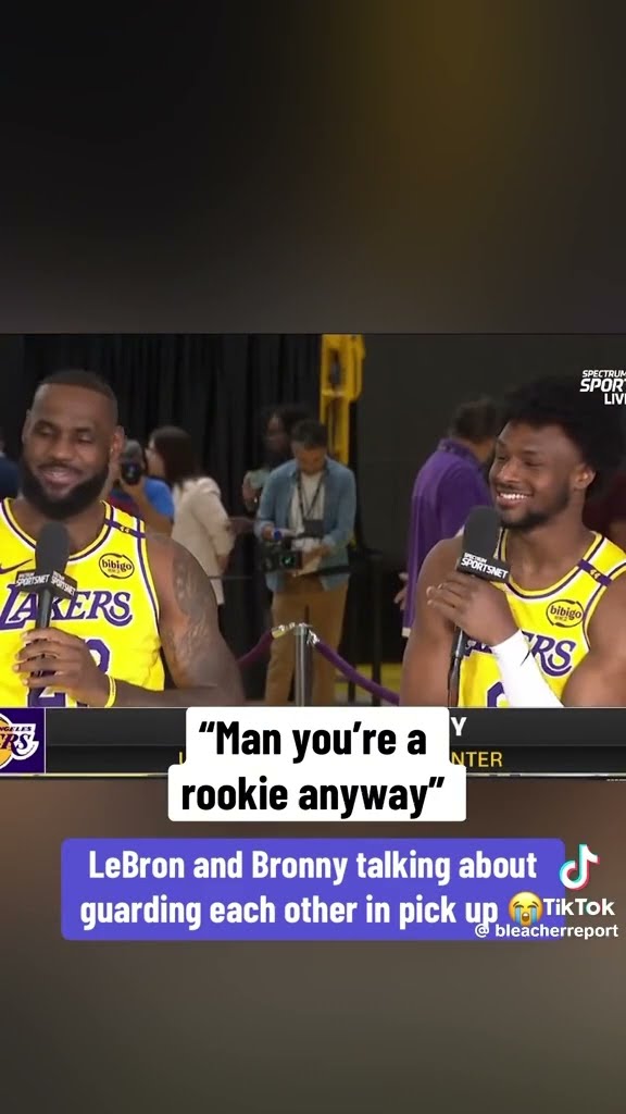 Bronny crashes out mid interview #hoodnews #lebronjames #bronnyjames #lakers #interview #funny #lol
