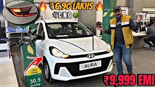 Hyundai Aura E CNG 6 90 Lakhs November Price Discount legendcars3328