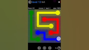 Flow Free Bonus Pack 5x5 Level 13 Walkthrough