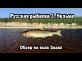 Русская Рыбалка 3.99. Нельма. Обзор на всех базах