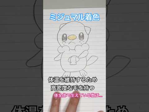 Drawing Pokemon speedpaint ミジュマル着色 #ポケモン