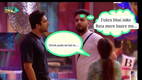 Elvish yadav ki ladai hui Anivash ke saath | big boss ott2 #elvishyadav #fukrainsaan
