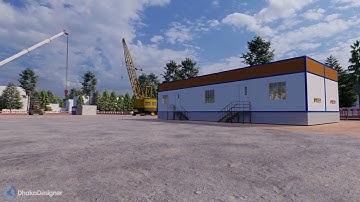 MODULAR HOUSE | CONSTRUCTION & SITE LOGISTICS ANIMATION | 4D BIM | 5D SCHEDULING & SIMULATION
