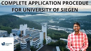 Complete Application Procedure on University of Siegen