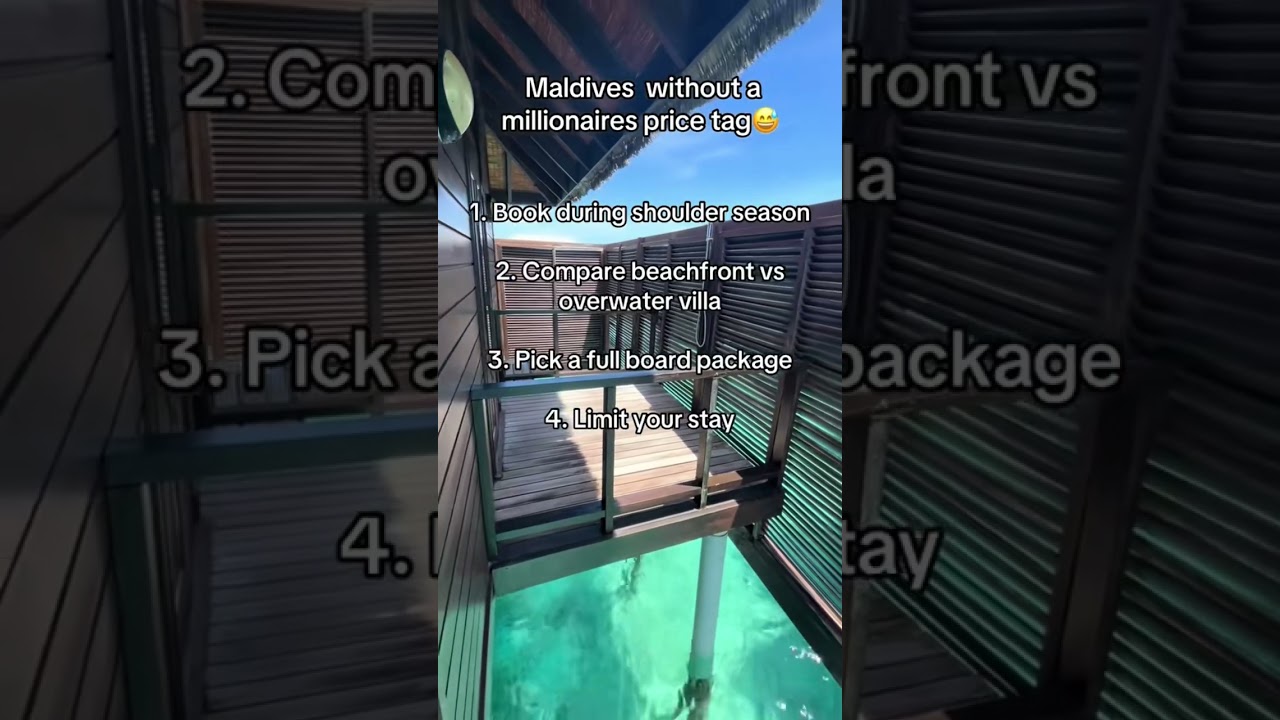 How to travel the maldives without spending 10k 