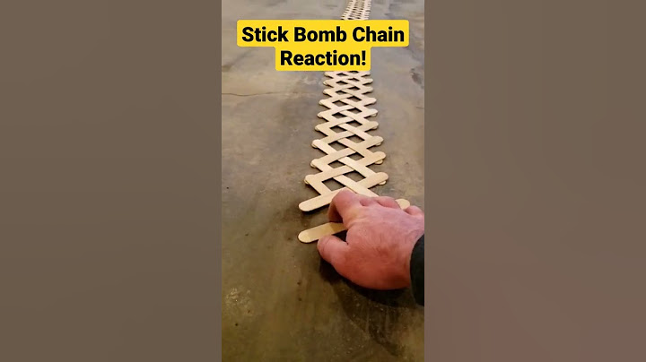 Amazing Chain Reaction Stick Bomb! 😯 #shorts