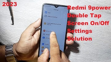 Redmi 9 Power Double Tap Screen On/Off Settings !