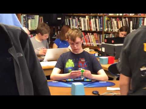 Guy PUNCHES OUT StackMat Display at Rubik's Cube Competition!