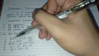 Q1 W6 QUADRATIC FUNCTION