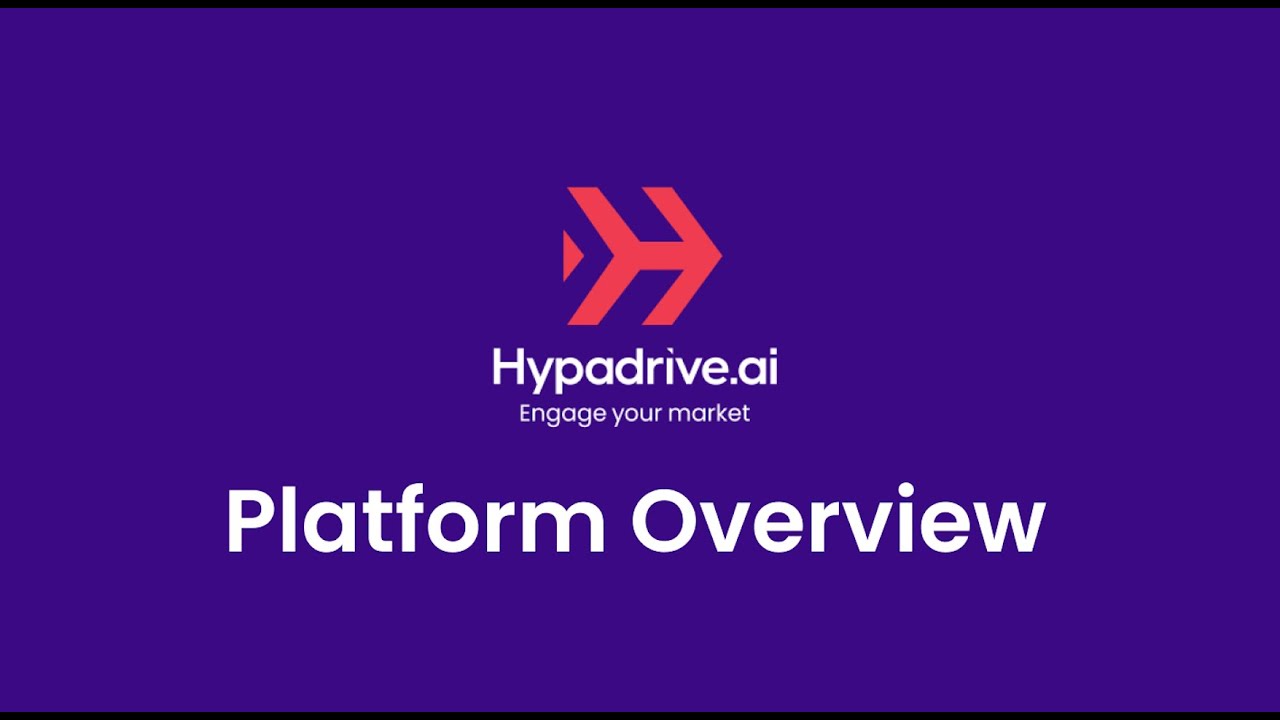 Hypadrive.ai Quick Platform Overview - YouTube